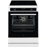 CUISINIÈRE INDUCTION SURFACE DE CUISSON TOTALE FOUR MULTIFONCTIONS PYROLYSE 73L LARGEUR 60CM BLANC