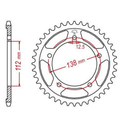 Kit Chaine Origine Honda Cbf 600 N/S 2008 - 16x42 - 525 Avec Joints Toriques