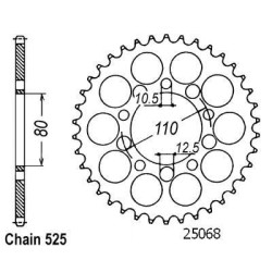 Kit Chaine Origine Honda Cb 750 Sevenfifty 1992-2001 15x40 - 525 Avec Joints Toriques