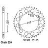 Kit Chaine Kawasaki Klr 250 1985-2000 15x44 - 520 Sans Joints Toriques