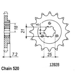 Kit Chaine Origine Suzuki Dr 650 R/Rse 1990-1995 16x42 - 520 Avec Joints Toriques