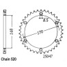 Kit Chaine Origine Suzuki Dr 650 R/Rse 1990-1995 16x42 - 520 Avec Joints Toriques