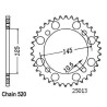 Kit Chaine Origine Yamaha Xt 600 1987-1995 15x39 - 520 Avec Joints Toriques