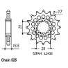 Kit Chaine Origine Ktm 1290 Super Adventure - 17x42 - 525 Avec Joints Toriques