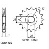 Kit Chaine Origine Yamaha Mt-10 16x43 Acier - 525 Avec Joints Toriques
