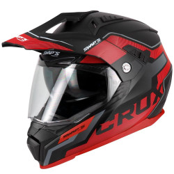 Casques Enduro Crux  S789 Noir Rouge XL