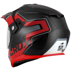 Casques Enduro Crux  S789 Noir Rouge XL