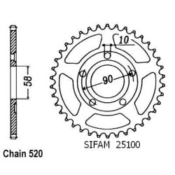 Pneu 110/90 - 17 NHS 62M  TT SCORPION MX32 MID HARD