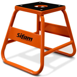 Trépied Moto Cross orange avec platine supérieur