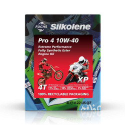 PRO 4 10W40 XP - Huile moteur 4T 100% synthèse XP Technologie  4L