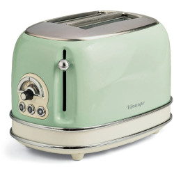 TOASTER 2 FENTES 810W VINTAGE VERT