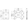ERARD - Support mural fixe 043020