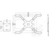 ERARD - Support mural fixe 043060
