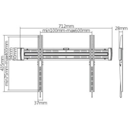 MBG FRANCE - Support mural fixe C4070