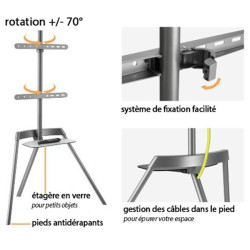 MBG FRANCE - Support mural fixe ART4265T