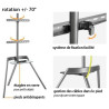 MBG FRANCE - Support mural fixe ART4265T