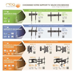 MBG FRANCE - Support mural inclinable T4070