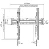 MBG FRANCE - Support mural inclinable T4070