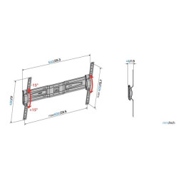 MELICONI - Support mural GST600PLUSCG