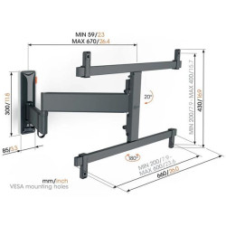VOGEL'S - Support mural orientable TVM3665