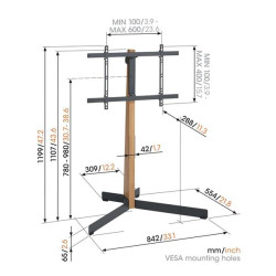 VOGEL'S - Support pied TVS3695B
