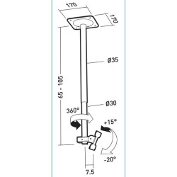 ERARD - Support mural orientable 002405