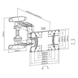MBG FRANCE - Support mural orientable H3265-6A