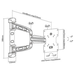 MBG FRANCE - Support mural orientable AL2342-3A