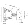 MBG FRANCE - Support mural orientable AL2342-3A