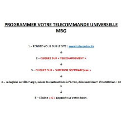 MBG FRANCE - Télécommande universelle SIMPLYDIGITALTV
