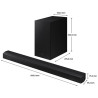 SAMSUNG - Barre de son 2.1 HW-B530/ZF