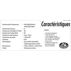 PRESIDENT ELECTRONICS - Talkie-Walkie - TXMS770