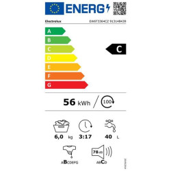 ELECTROLUX - Lave-linge top EW6T3364CZ