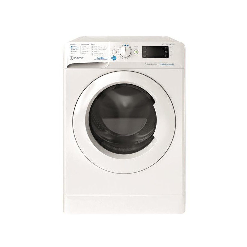 INDESIT - Lave-linge séchant BDE76435WVFR