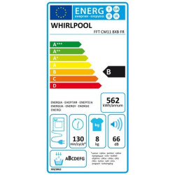 WHIRLPOOL - Sèche-linge FFTCM118XBFR