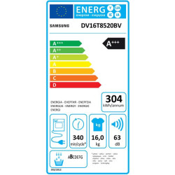 SAMSUNG - Sèche-linge DV16T8520BV