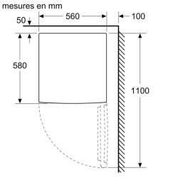 BOSCH - Réfrigérateur table top KTL15NWEB