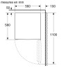 BOSCH - Réfrigérateur table top KTL15NWEB