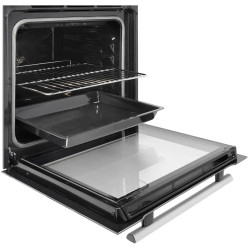 FOUR MULTIFONCTIONS PYROLYSE 67L CLASSE A+ INOX/NOIR