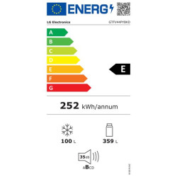 LG - Réfrigérateur 2 portes GTFV44PYBKD