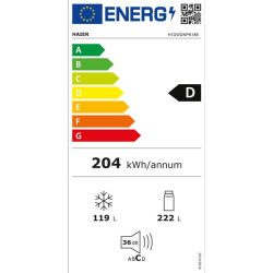 HAIER - Réfrigérateur combiné H1DWDNPK186