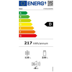 HAIER - Réfrigérateur combiné HTW5618DNMG