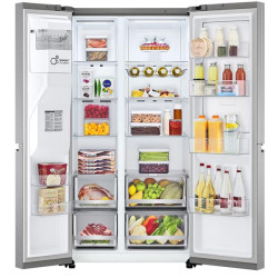 LG - Réfrigérateur américain GSJV80MBLE