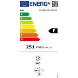 BEKO - Congélateur coffre HSM37540