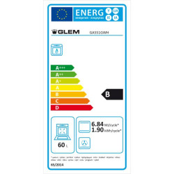 GLEM - Cuisinière gaz GA551GWH