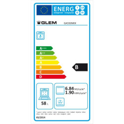 GLEM - Cuisinière gaz GA550MIX