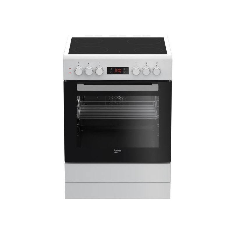 BEKO - Cuisinière vitrocéramique - FSE67300WCS