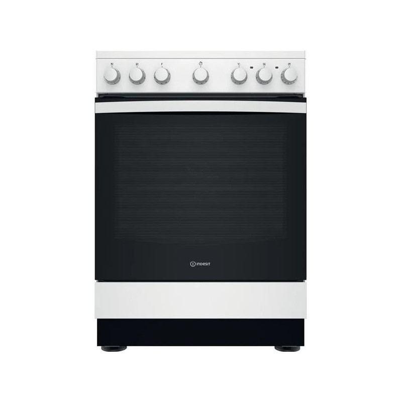 INDESIT - Cuisinière vitrocéramique IS67V5PCW/E
