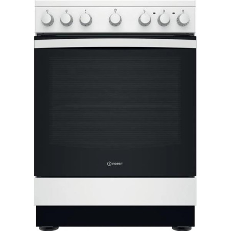 INDESIT - Cuisinière vitrocéramique IS67V5PCW/E