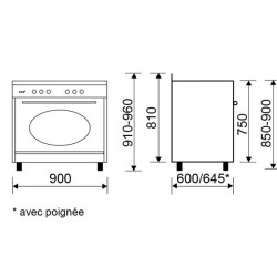 GLEM - Piano de cuisson gaz GU960CMR2